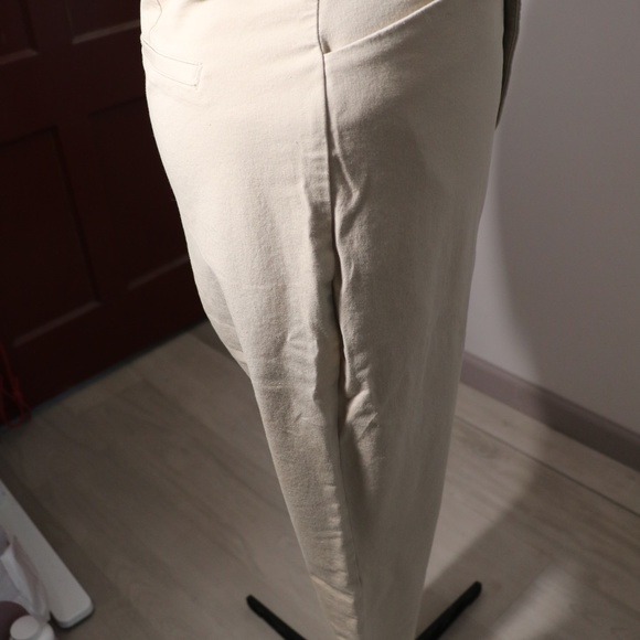 Old Navy Cream Work Pants - Picture 2 of 4